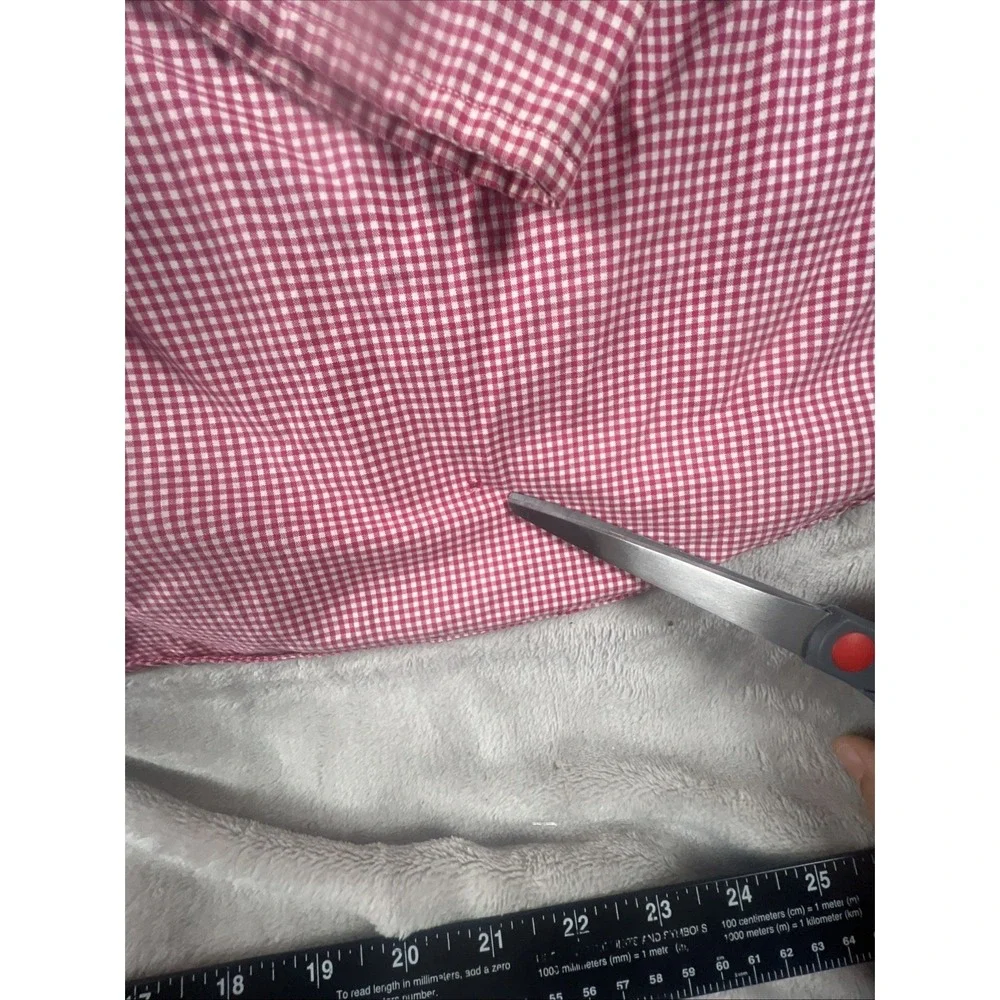 RALPH LAUREN Custom Fit Red And White Gingham Button Down Shirt  Size XXL - Picture 11 of 12